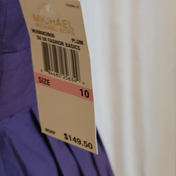 Michael Kors Purple sleevless dress size 10 - Picture 5 of 6
